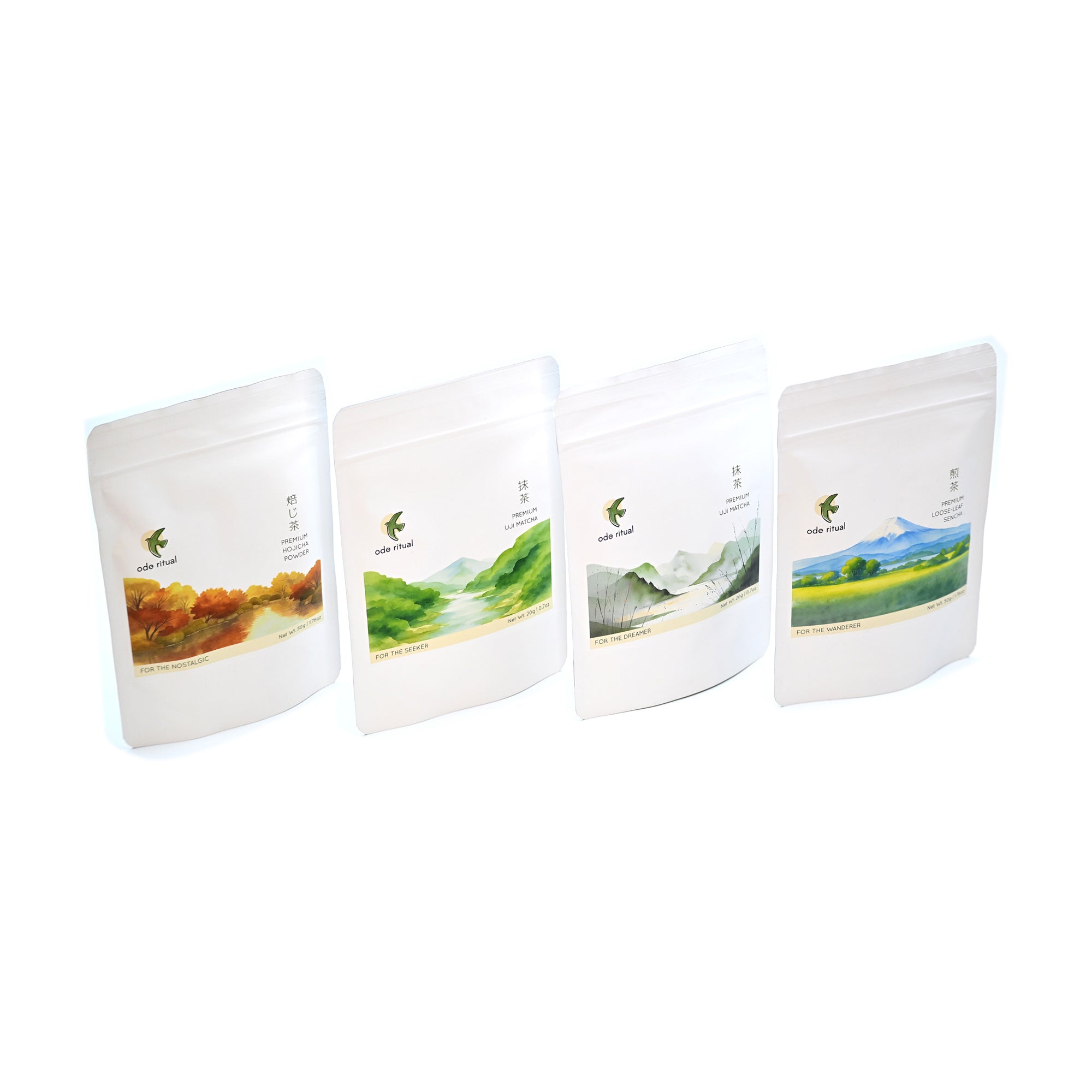 Matcha, Hojicha, Sencha 4-pack Bundle