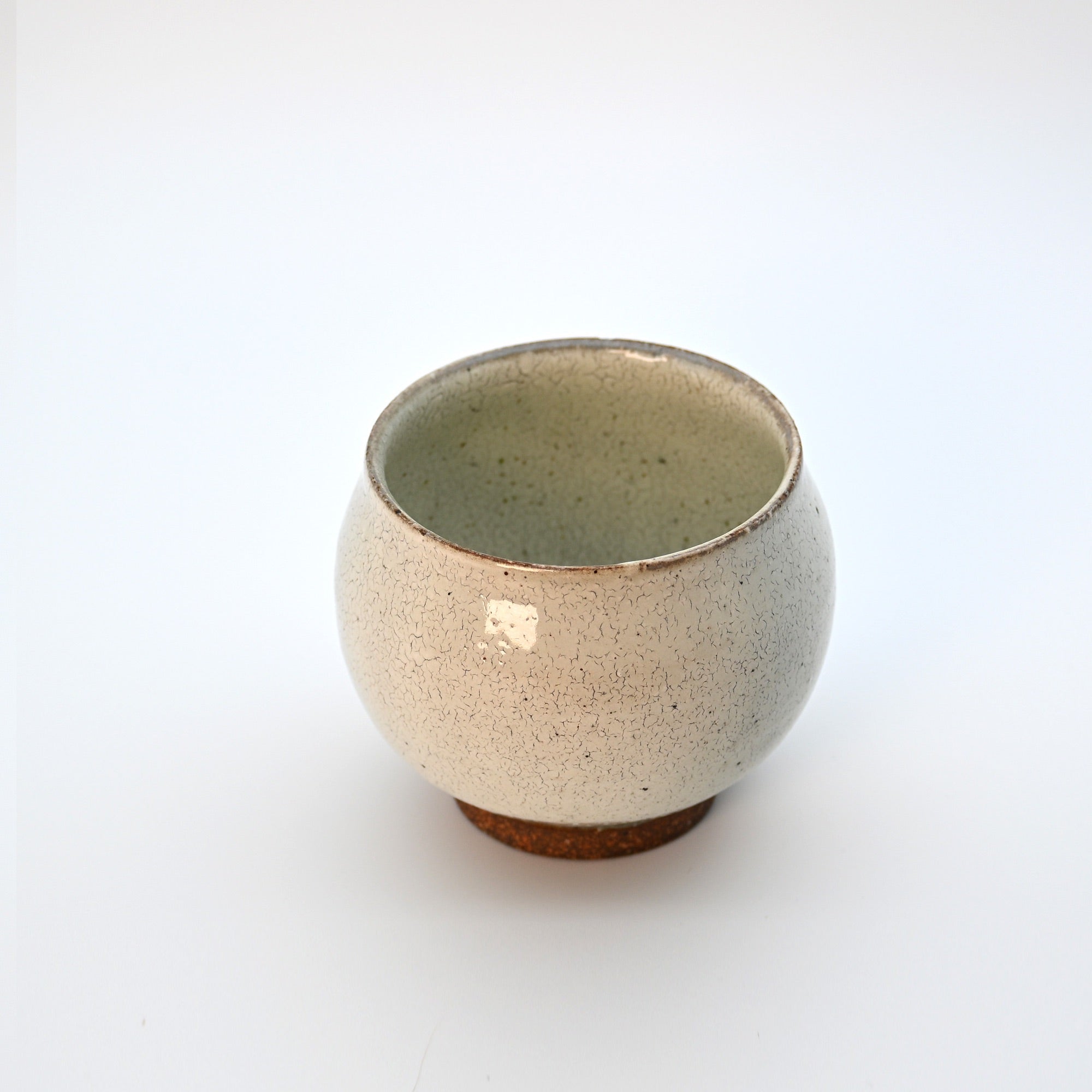 Matcha Latte Cup - Cream Crackle