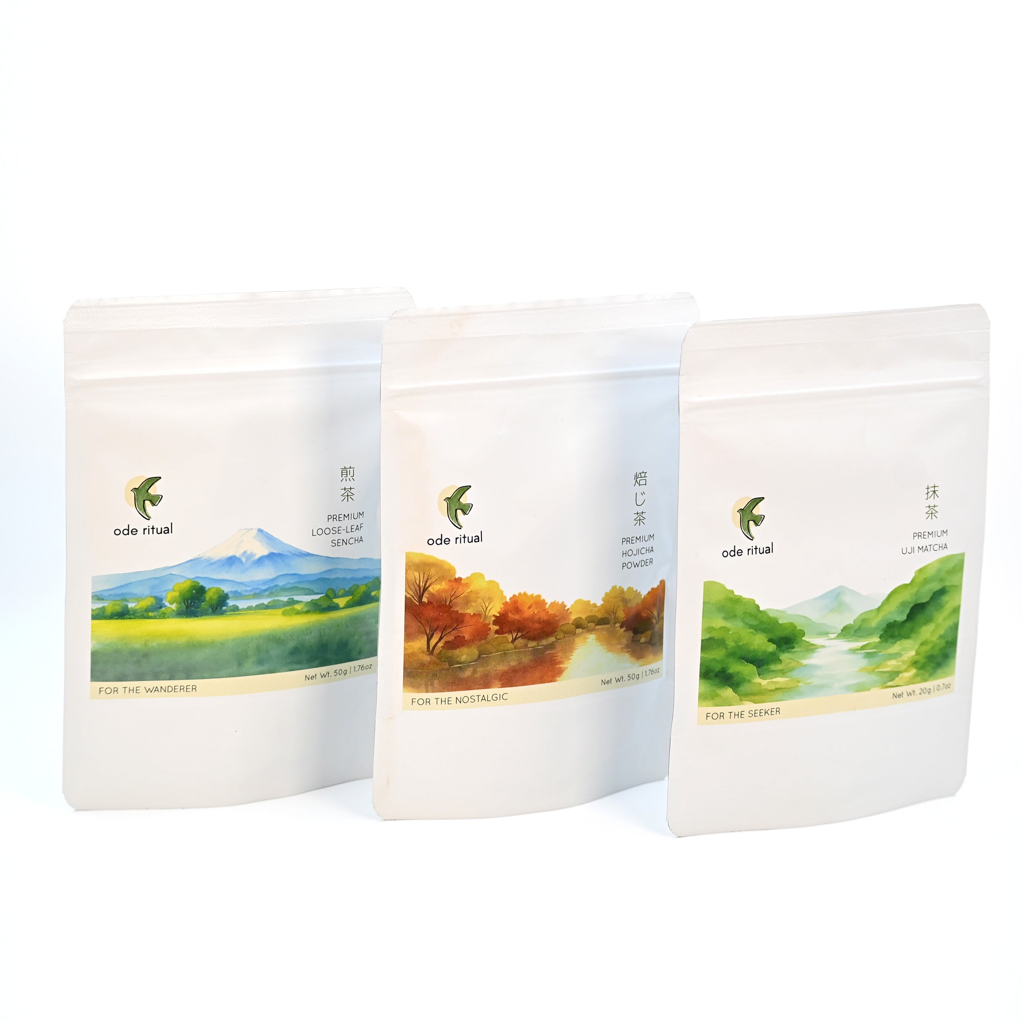 Matcha, Hojicha, Sencha Trio Bundle