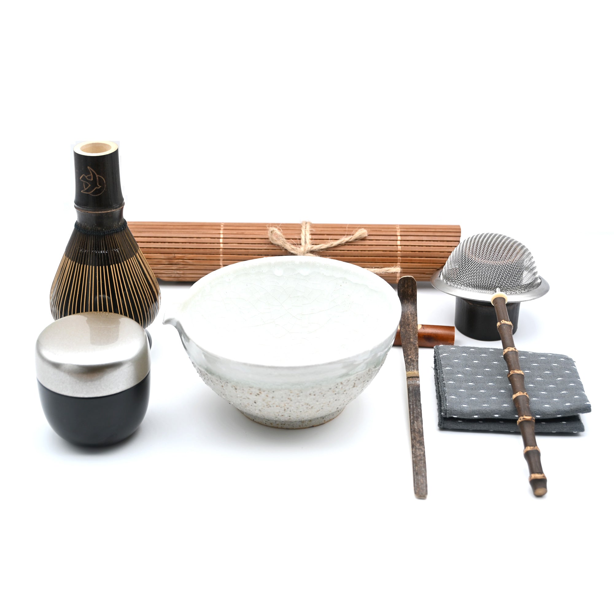 Matcha Latte Ritual Set – Shigaraki Katakuchi Matcha Bowl