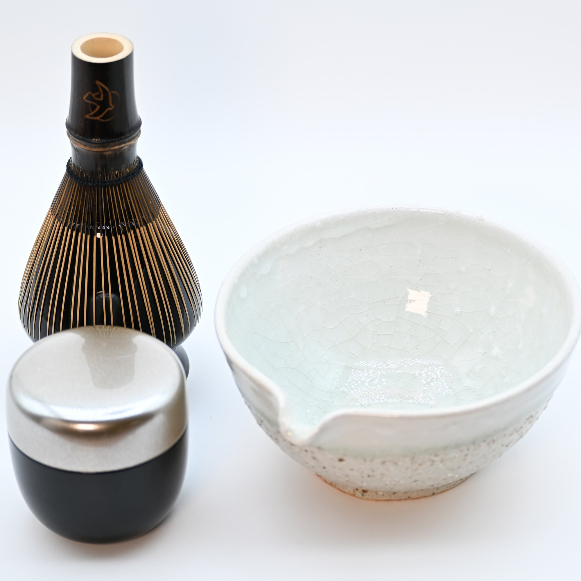 Matcha Latte 10-piece Ritual Set - White Pebble