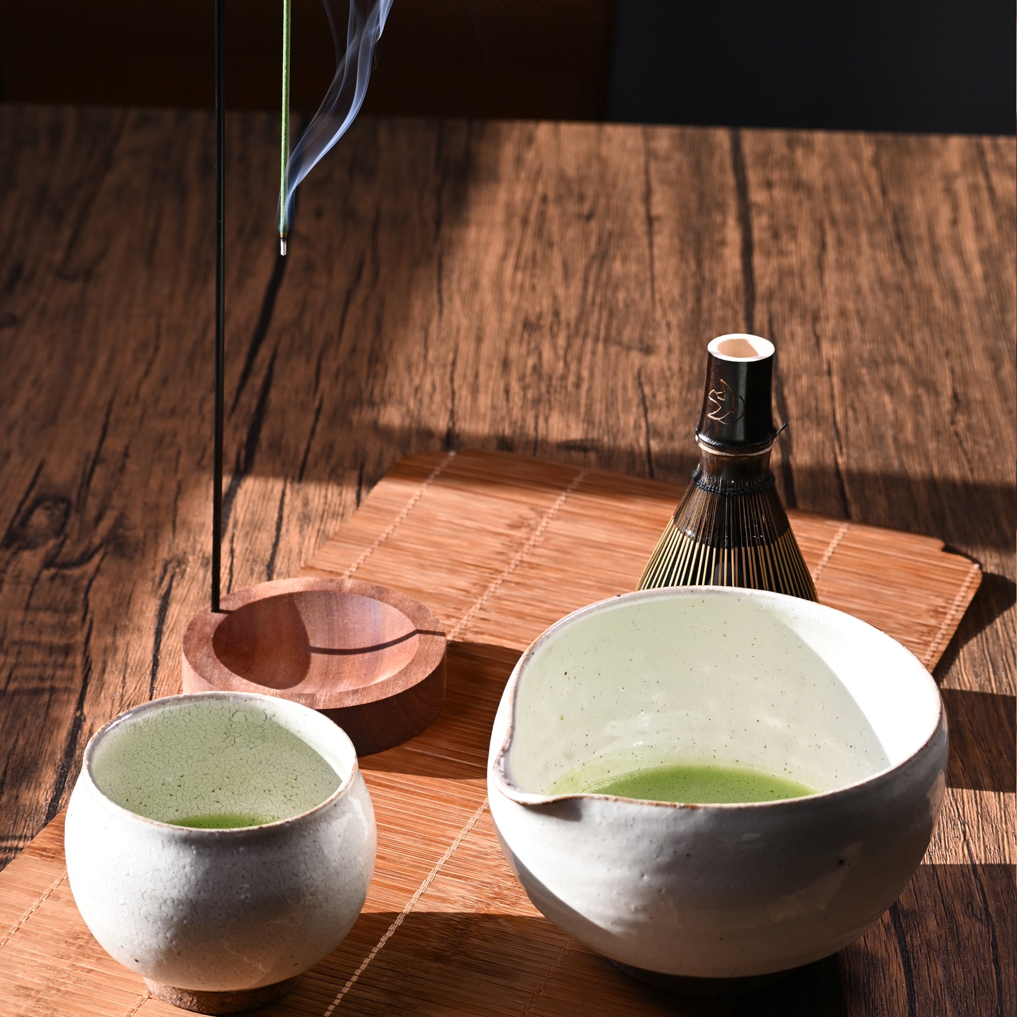 Matcha Latte 10-piece Ritual Set - Cream Crackle