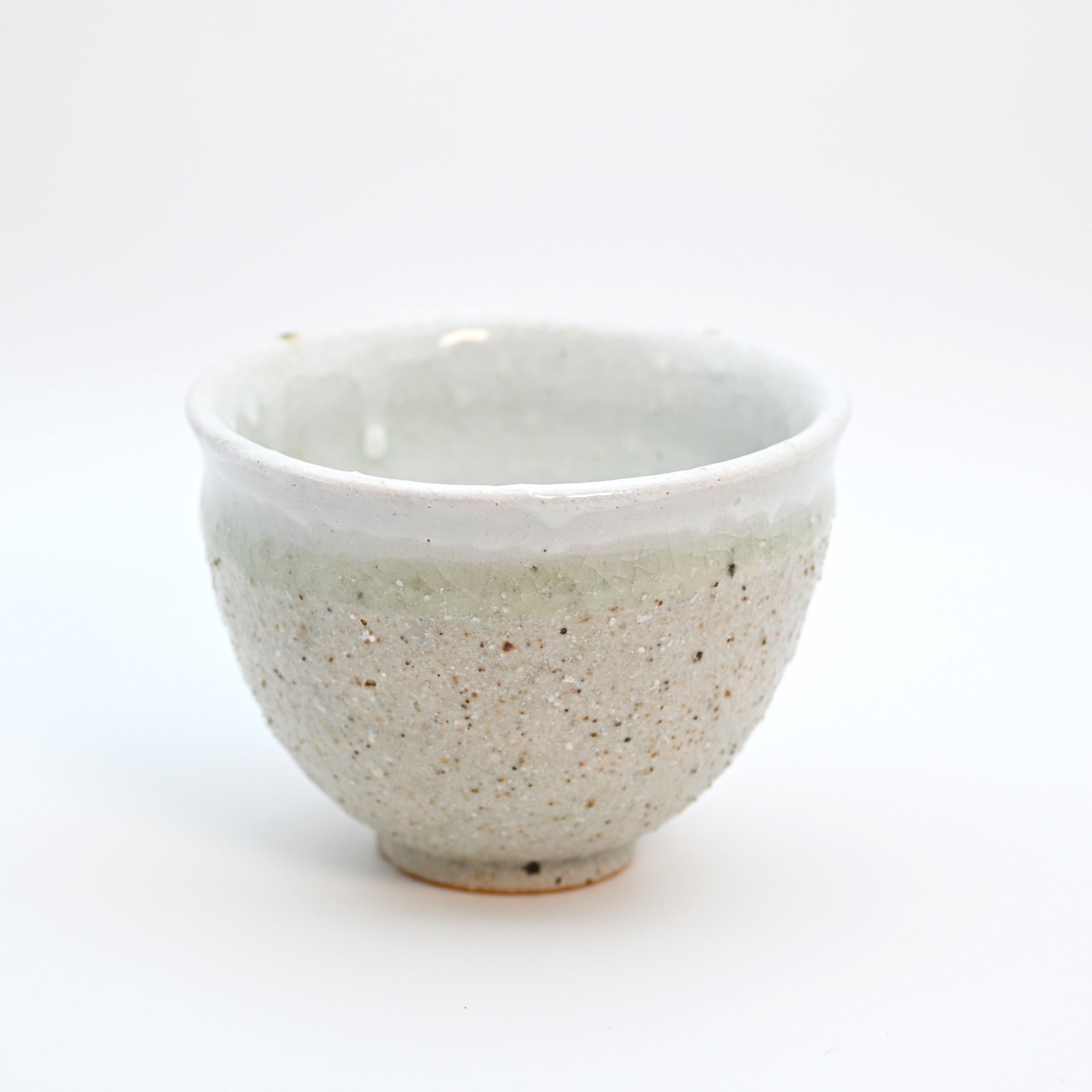 Matcha Latte Cup - White Pebble Shigaraki